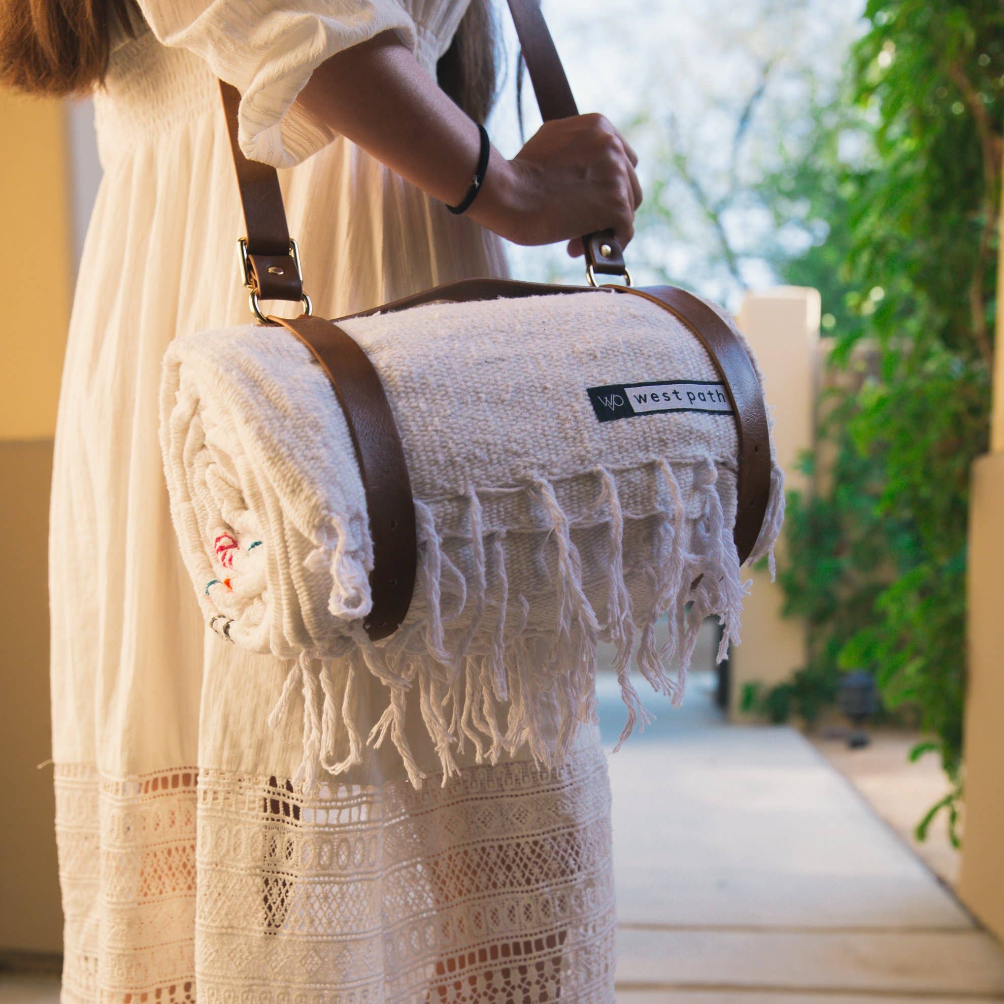 Blanket Carrier Strap / Yoga Mat Carrier - Vegan Leather