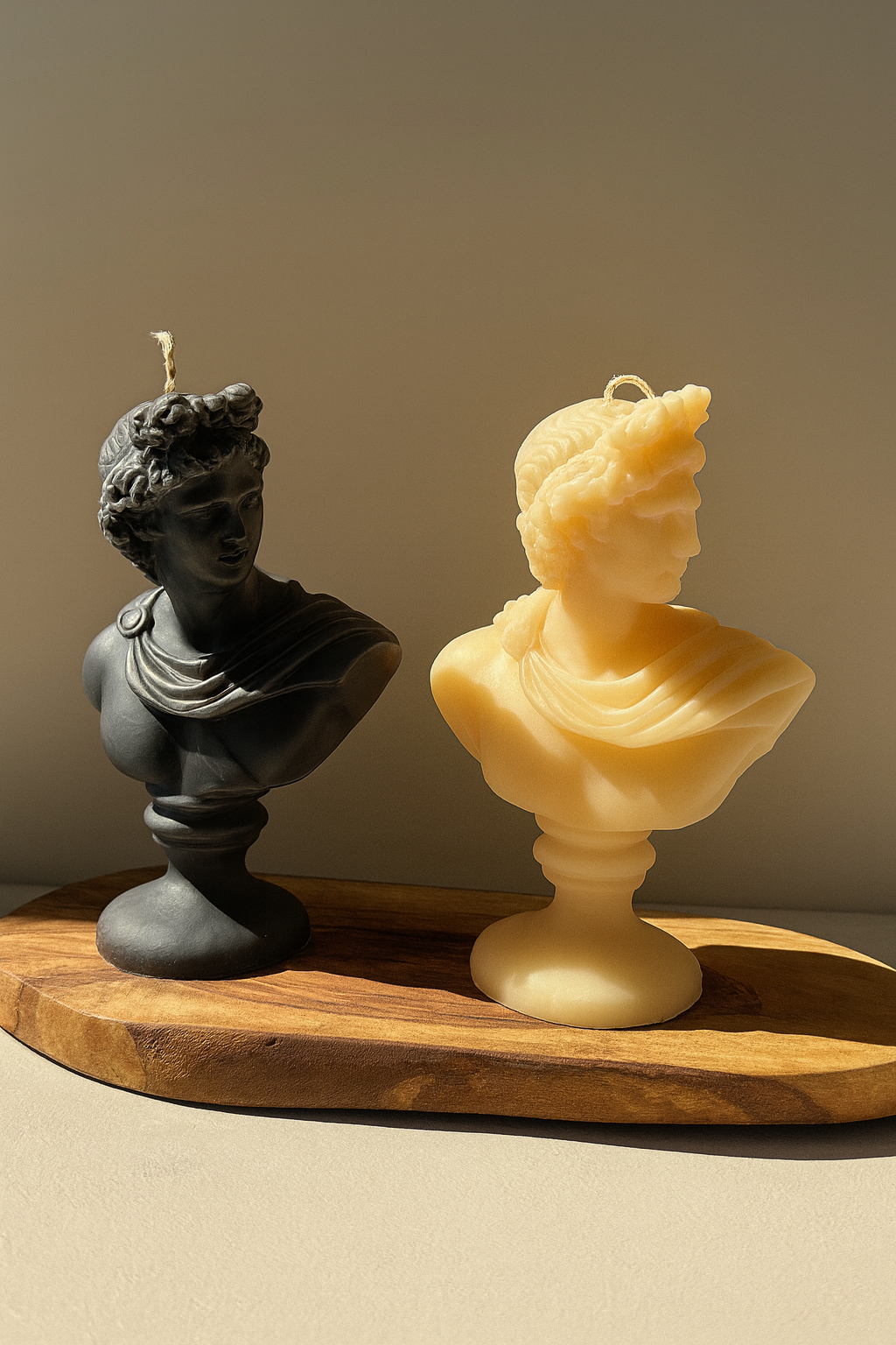 Sculptured Apollo Bust Candle