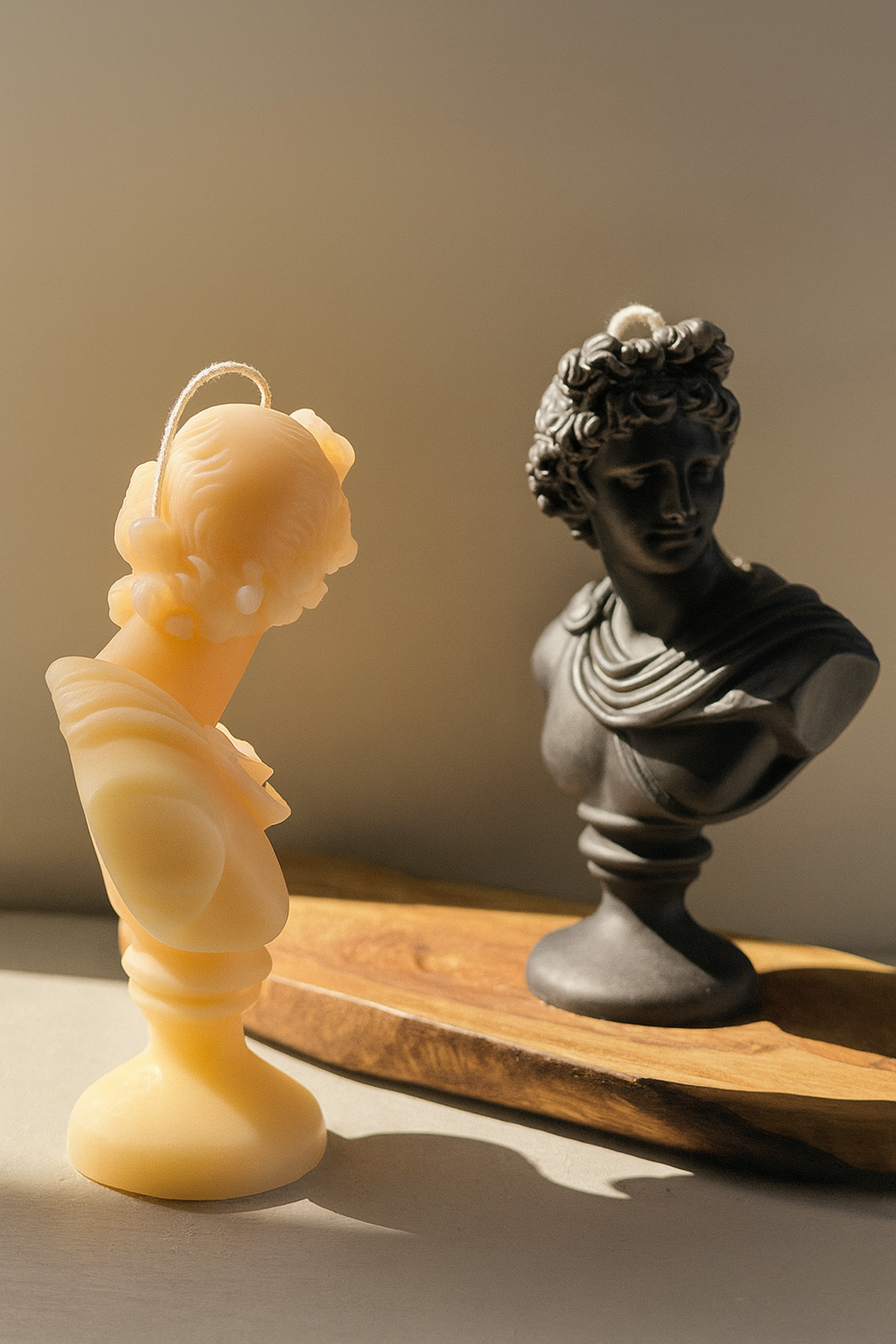 Sculptured Apollo Bust Candle