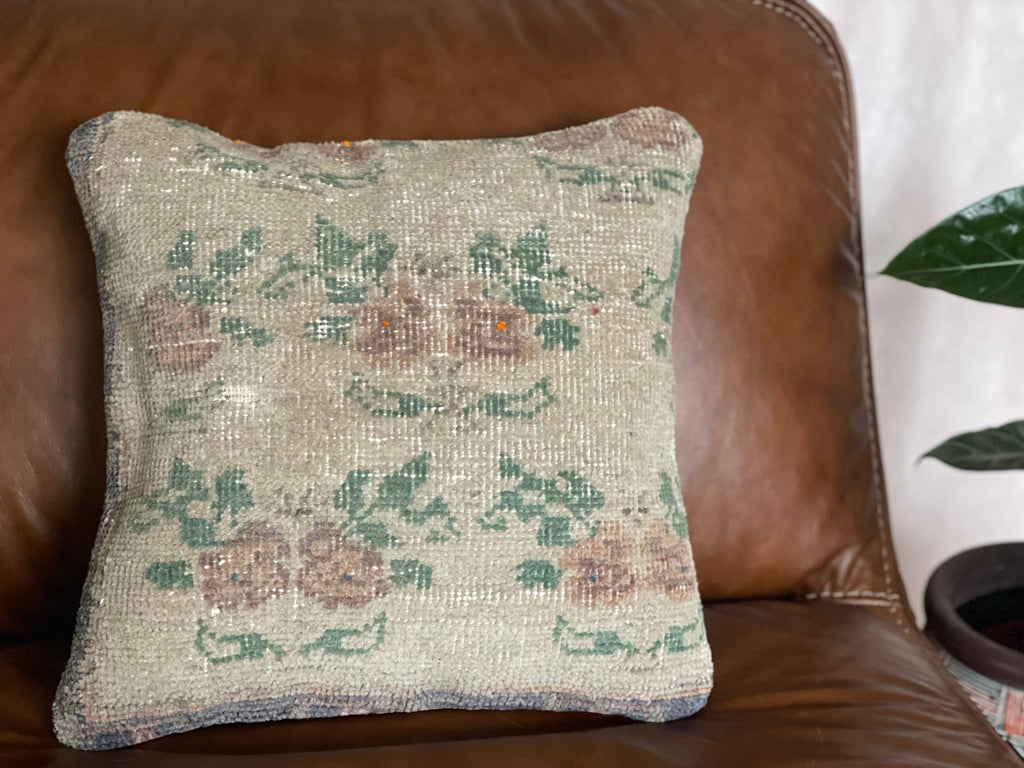 Vintage Turkish Rug Pillow |  Hulya 16’