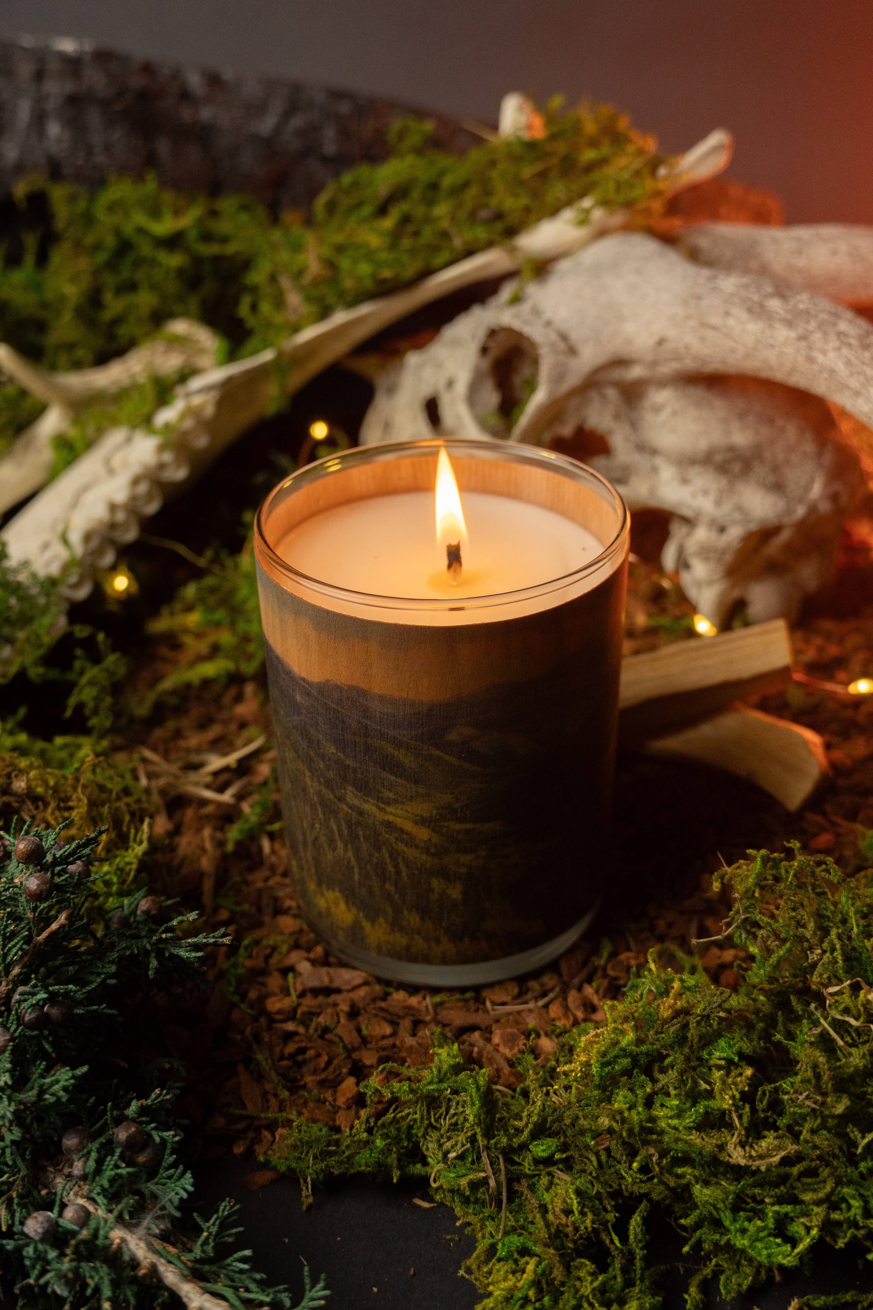 No 20 Forest Wood Wrapped Candle