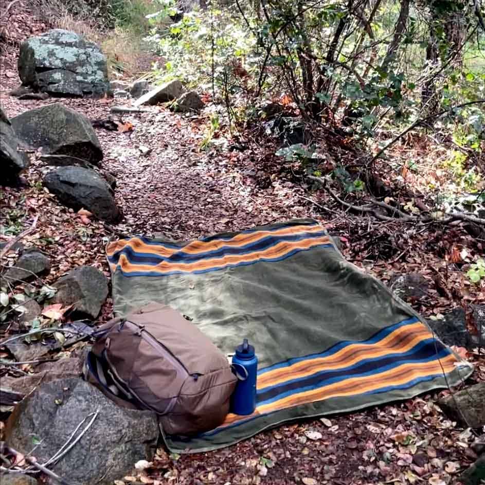 Canvas Camping Blanket Waterproof Bushcraft Outdoor Blanket