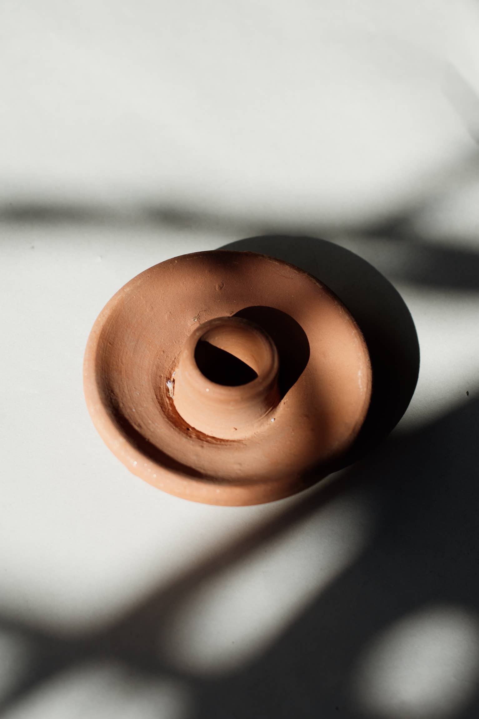 Handcrafted Clay Candle Holder