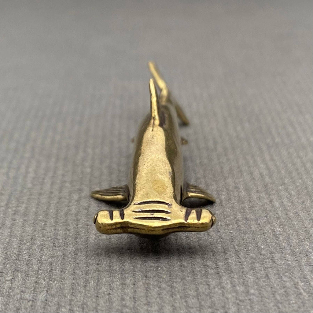 Brass Hammerhead Shark Crafts Desktop Ornaments Decoration