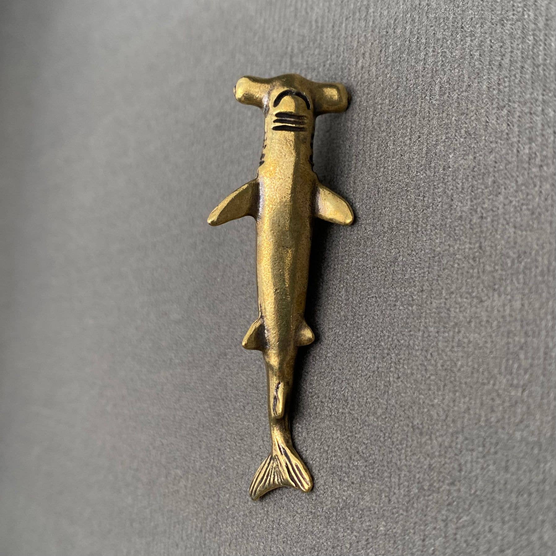 Brass Hammerhead Shark Crafts Desktop Ornaments Decoration