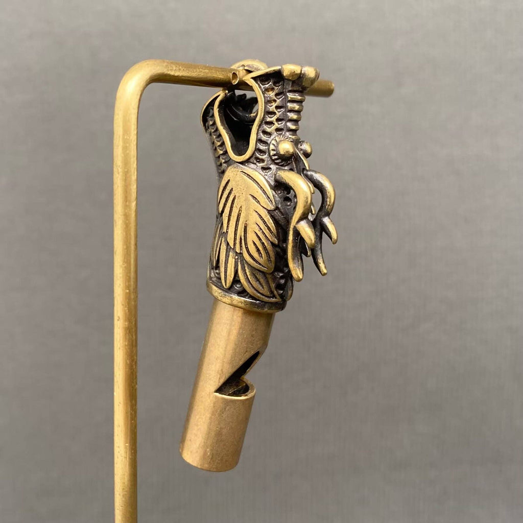 Chinese Dragon Style Brass Whistle
