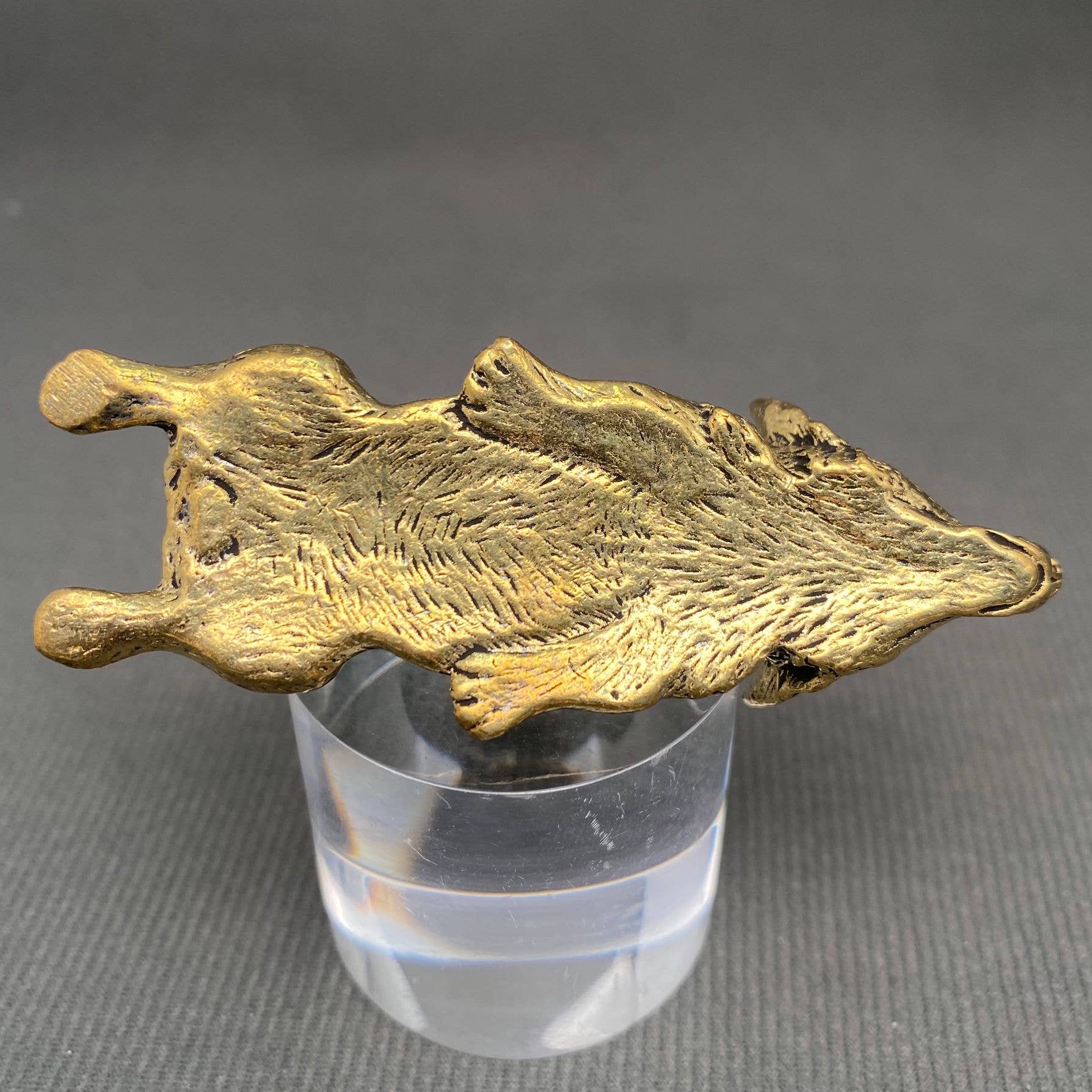 Brass Corgi Dog Lying Down Crafts Desktop Ornaments