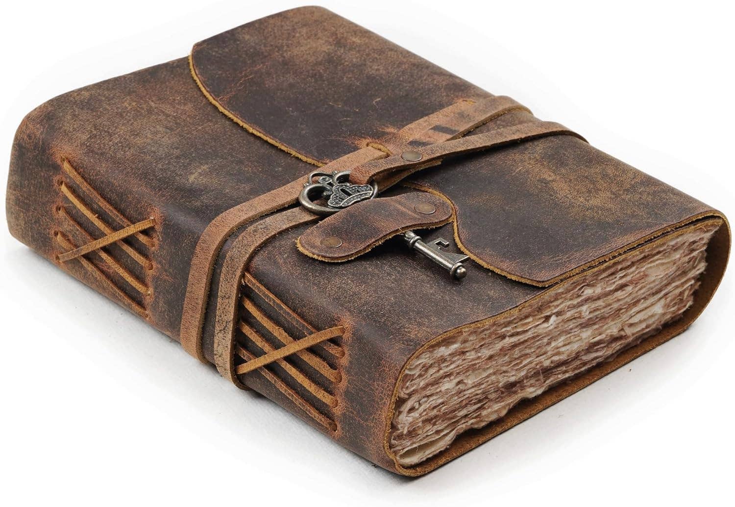 Handmade Leather Bound Vintage Journal Retro Diary