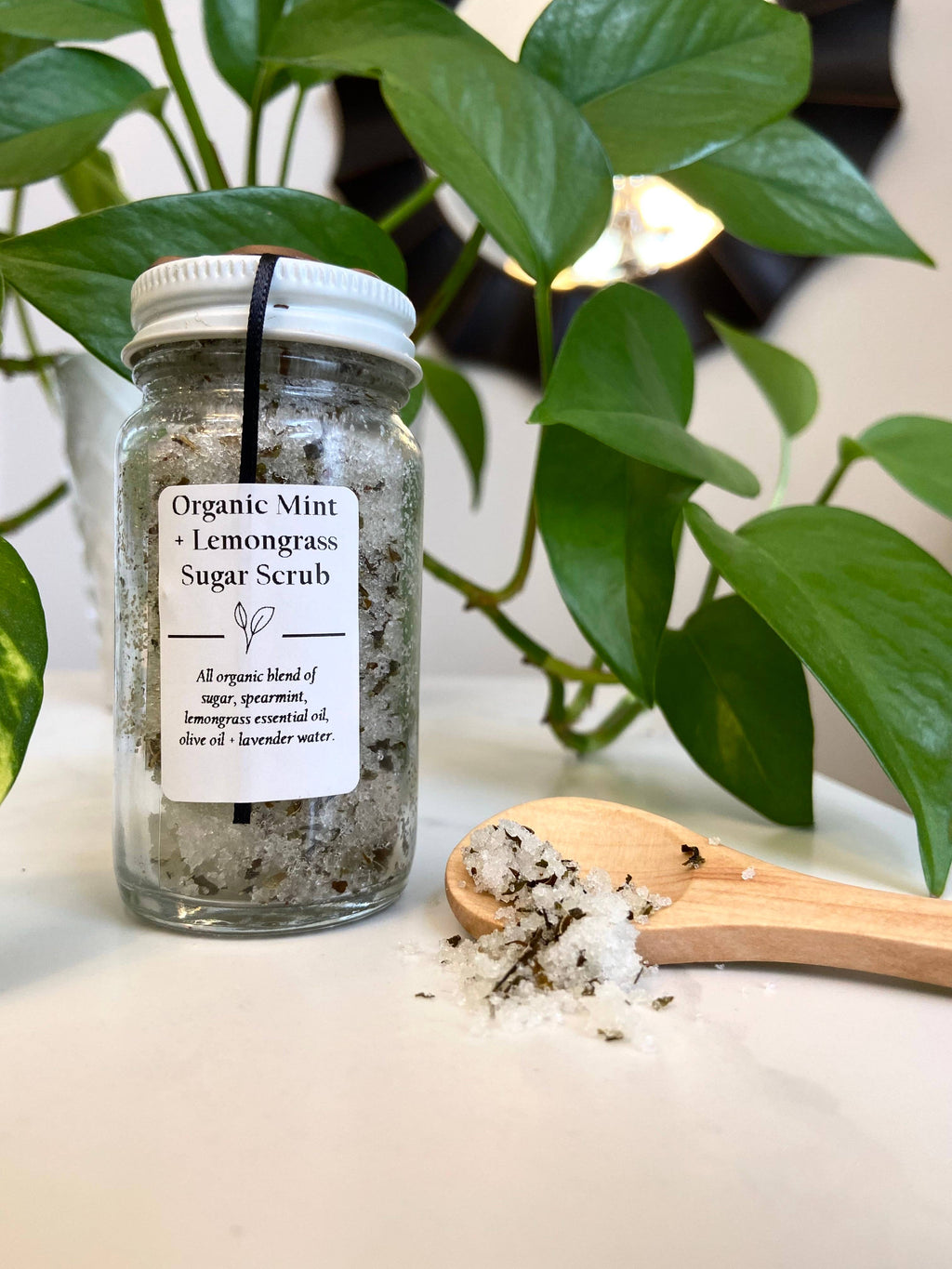 Organic Mint + Lemongrass Sugar Scrub