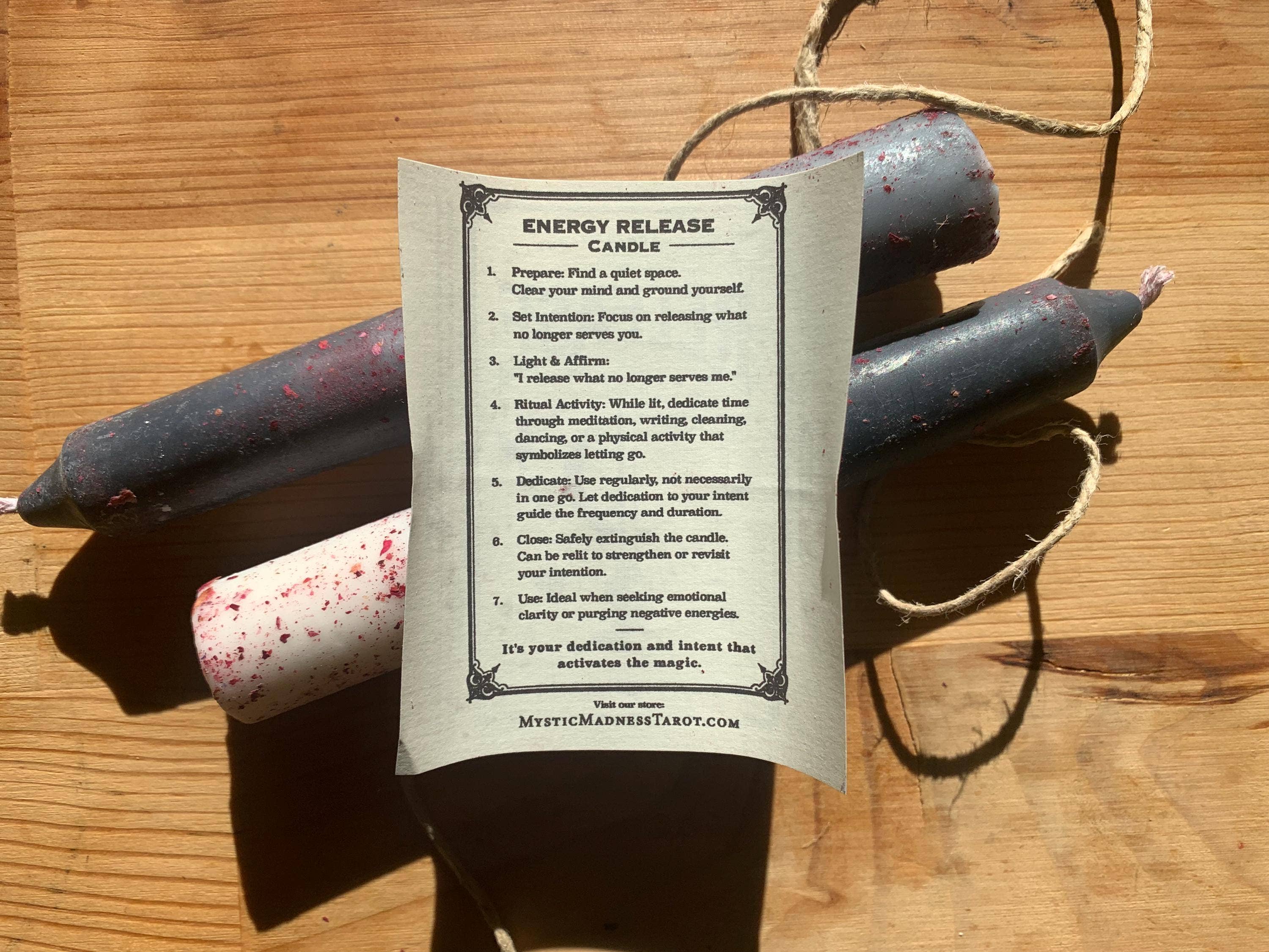 Herb-Infused Intention Candles – Soy & Beeswax Tapers