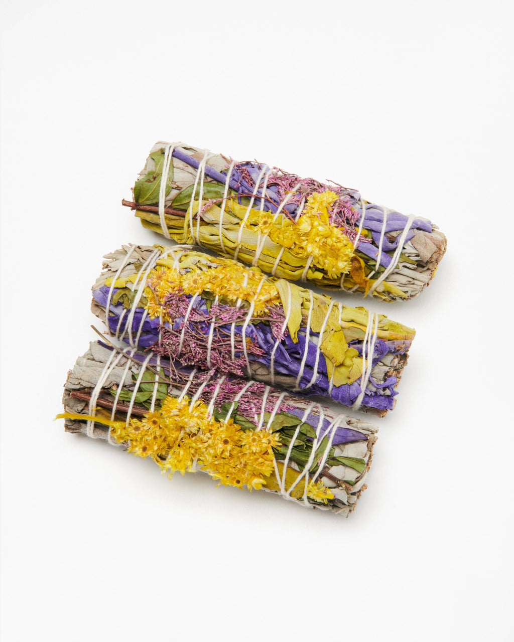 White Sage with Calendula Flower Smudge Wand
