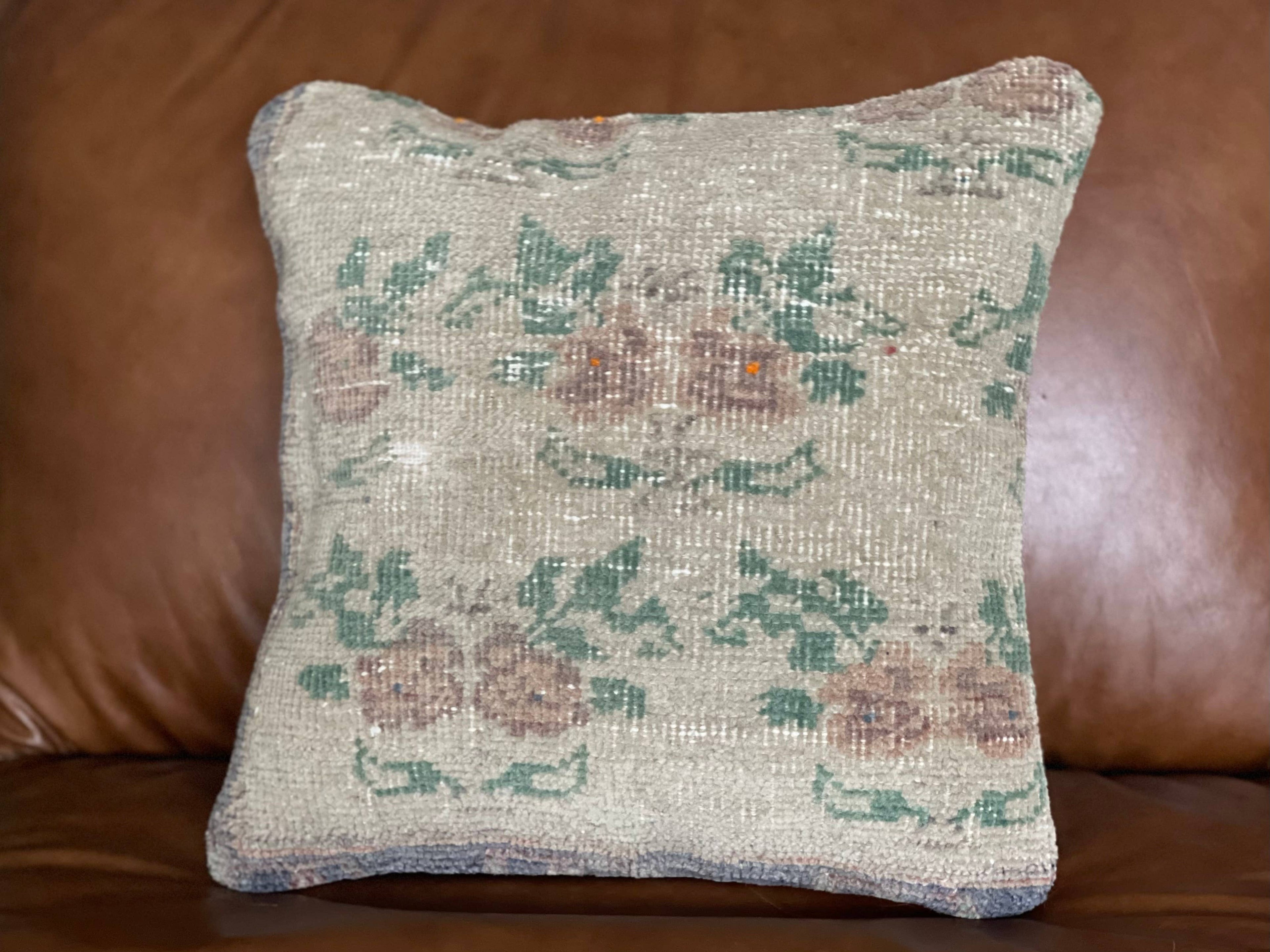 Vintage Turkish Rug Pillow |  Hulya 16’