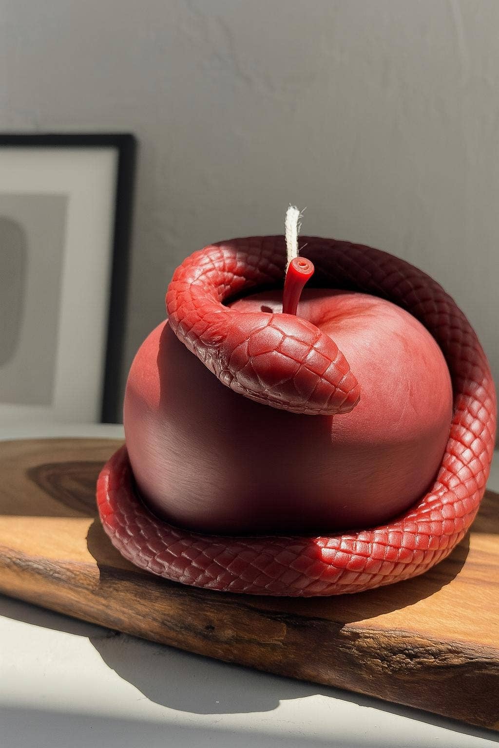 Apple Snake Candle