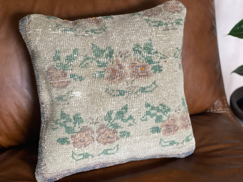 Vintage Turkish Rug Pillow |  Hulya 16’