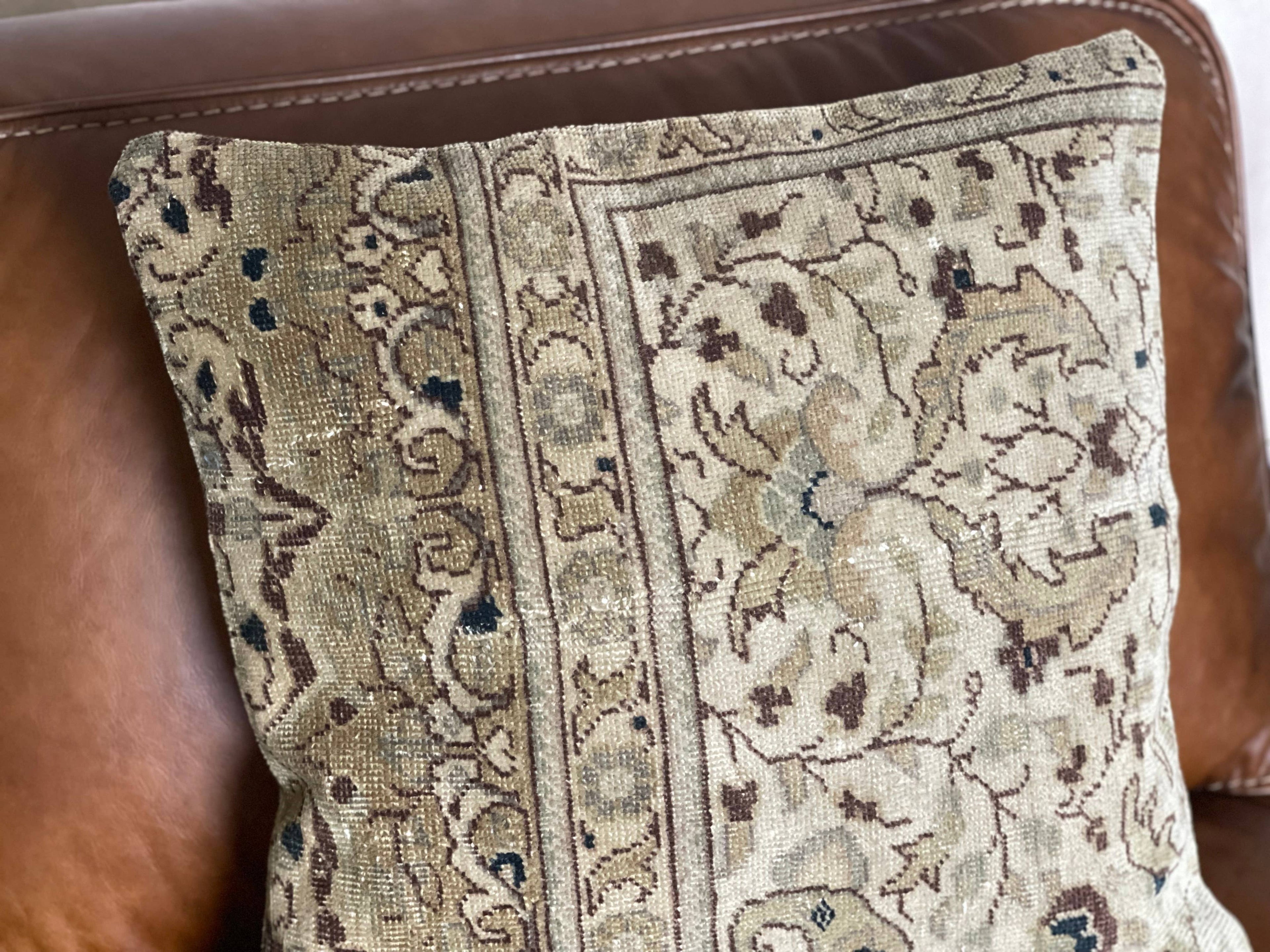 Vintage Turkish Rug Pillow |  Semiha 20’