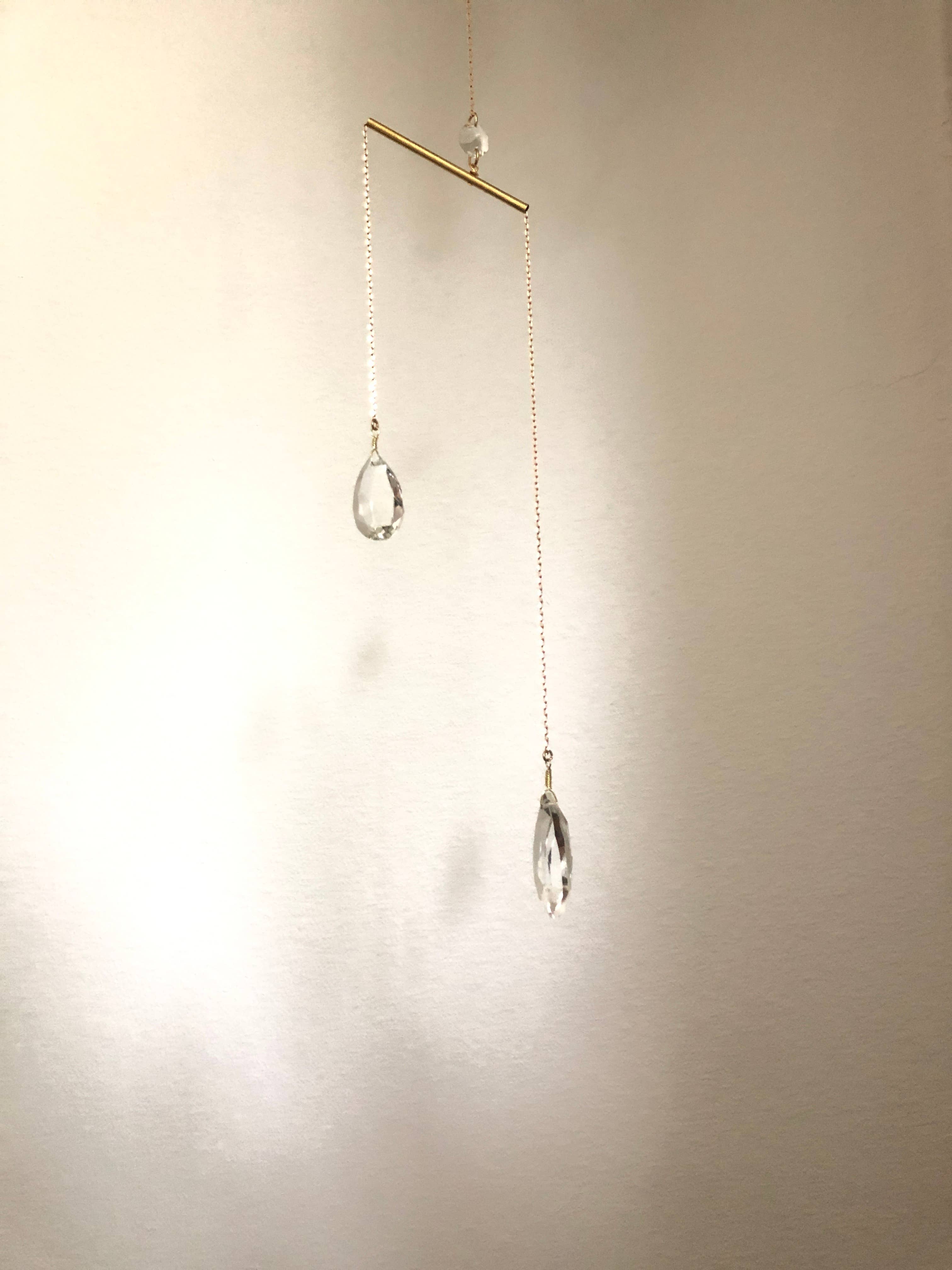 Borrowed Light Sun Catcher w/Vintage Glass Crystal