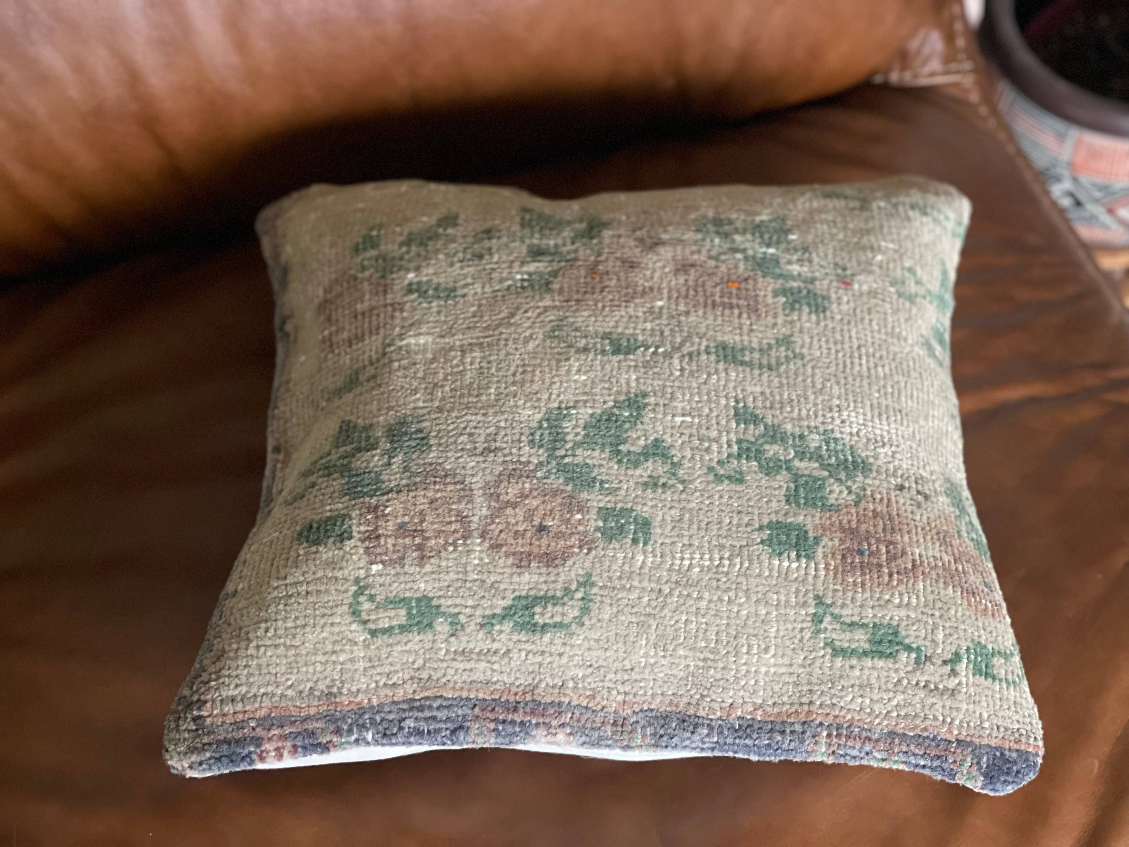 Vintage Turkish Rug Pillow |  Hulya 16’