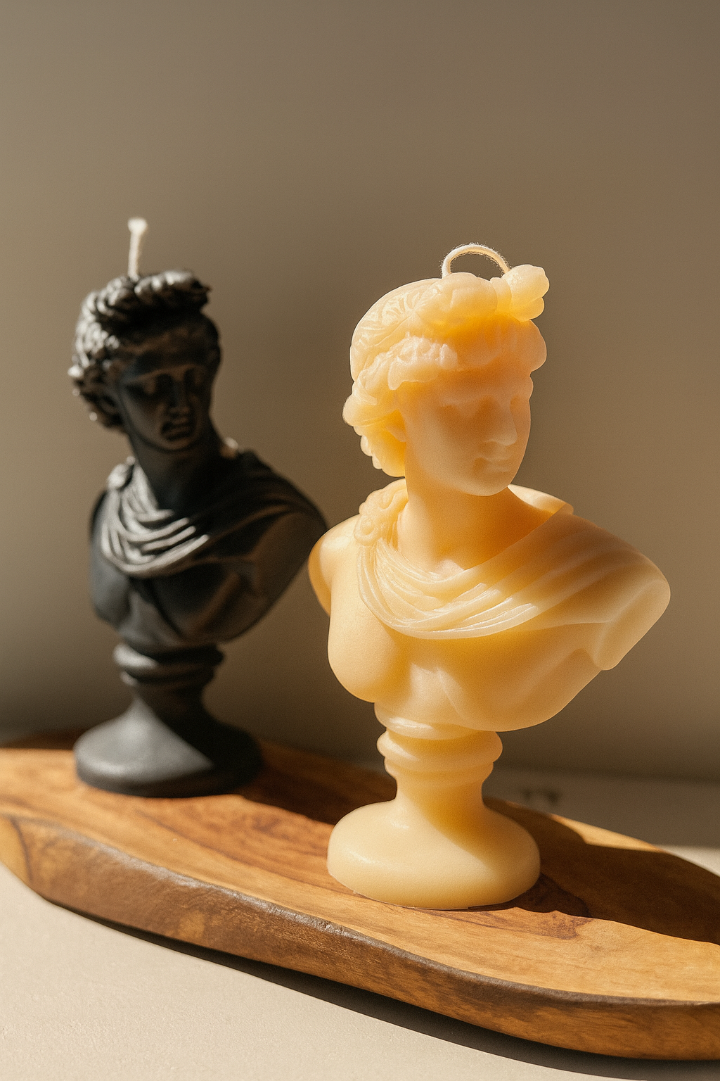 Sculptured Apollo Bust Candle
