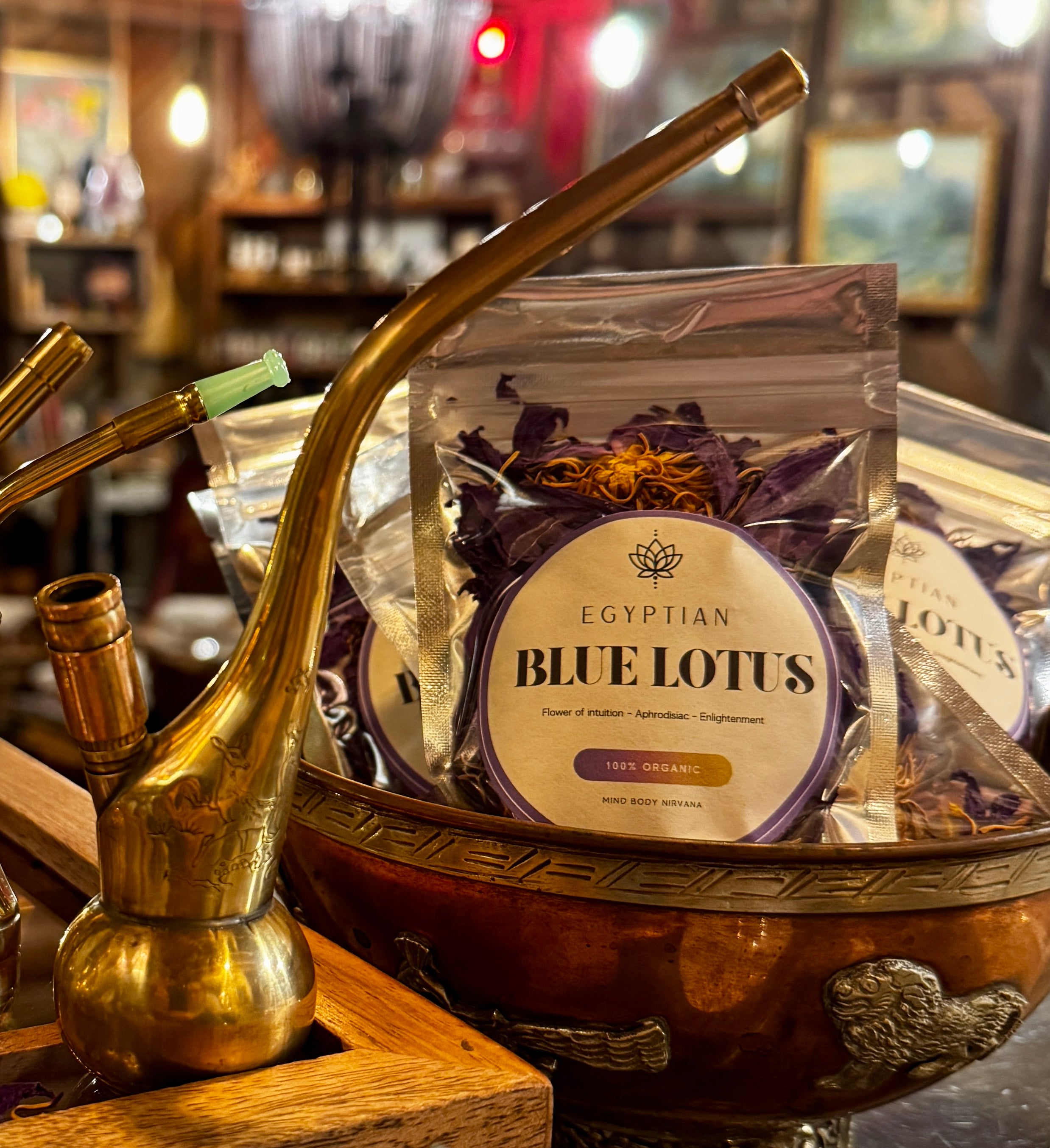 Vintage Restored Brass Water Pipe