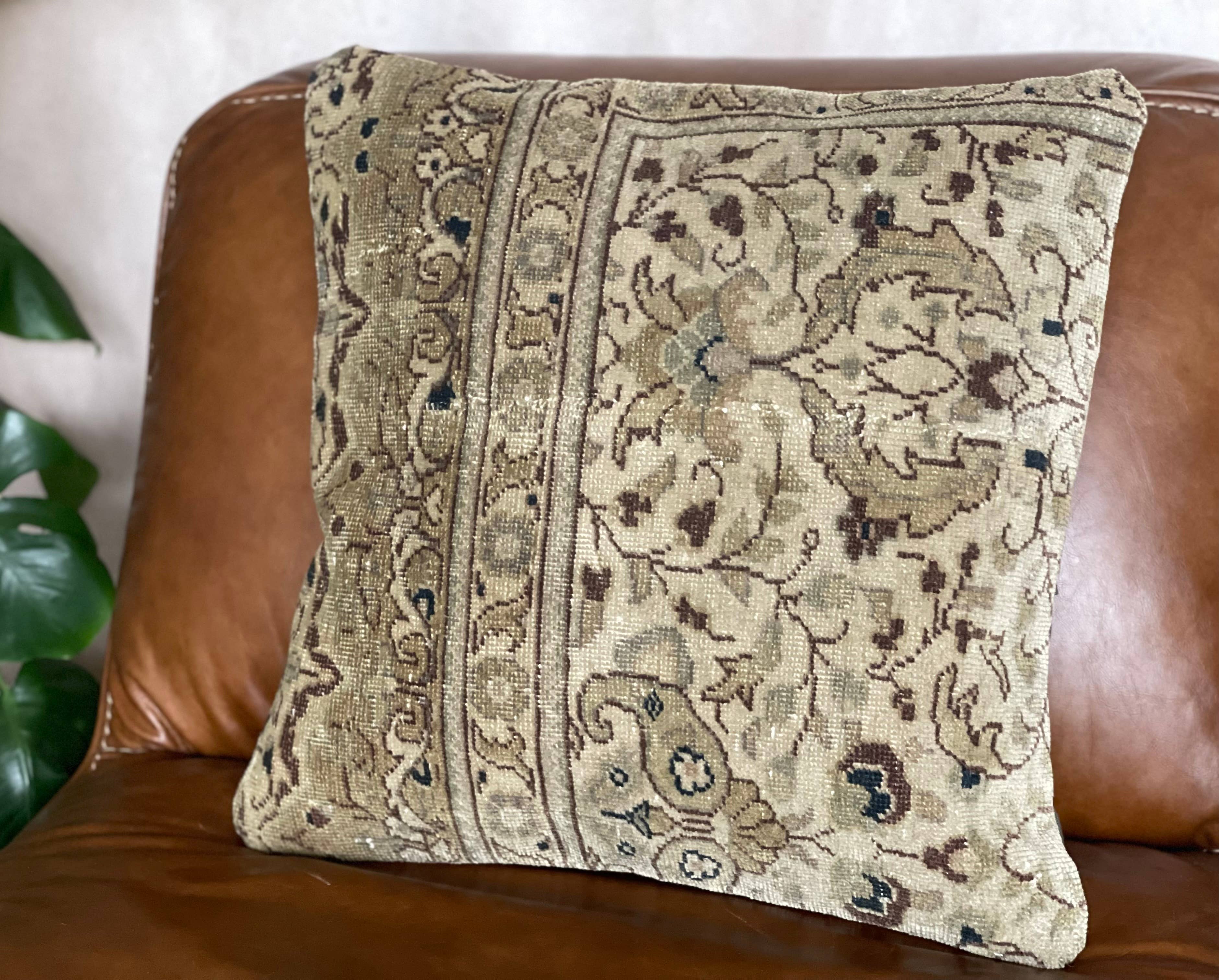 Vintage Turkish Rug Pillow |  Semiha 20’