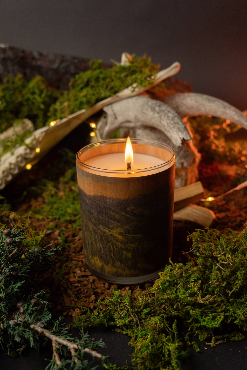 No 20 Forest Wood Wrapped Candle
