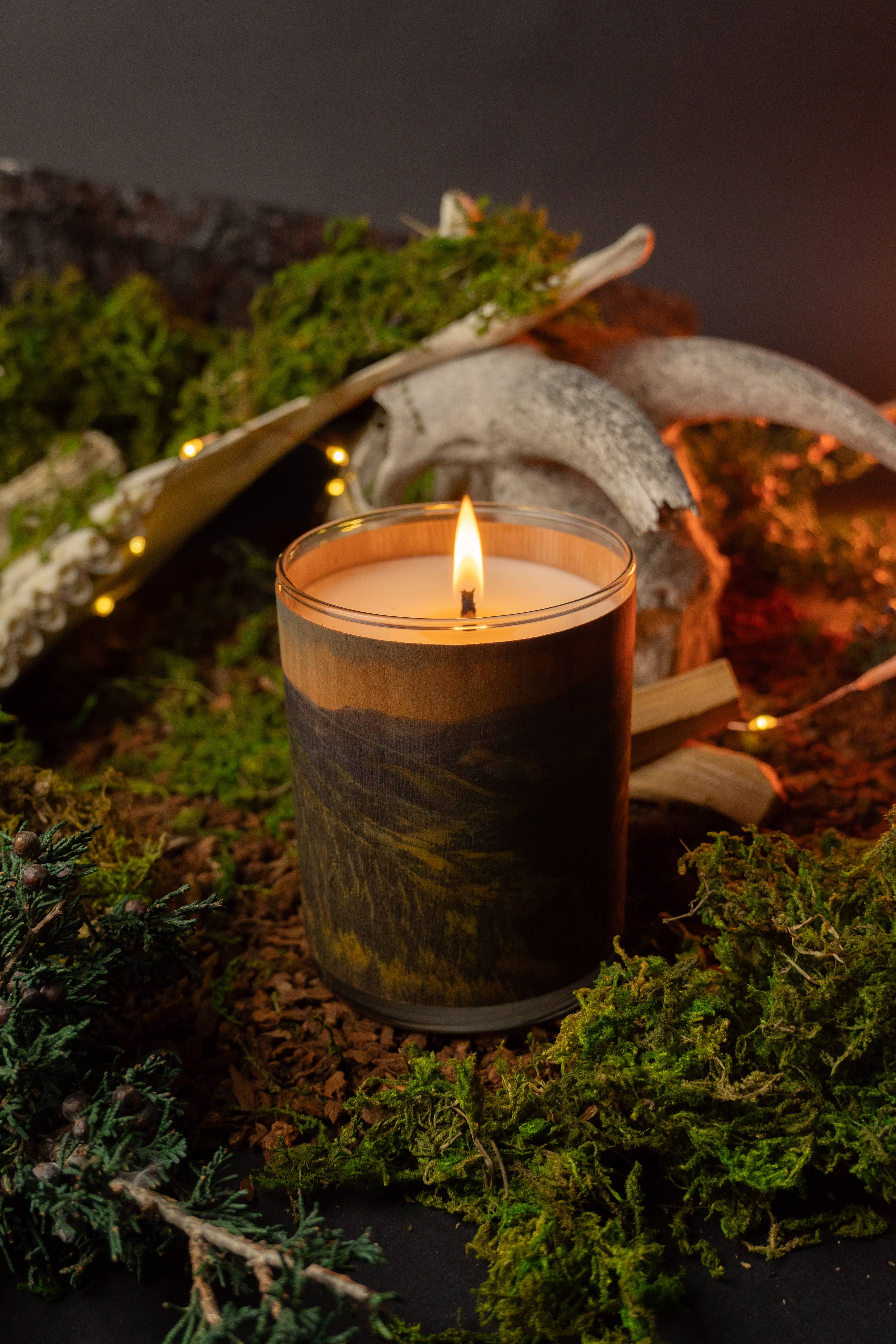 No 20 Forest Wood Wrapped Candle