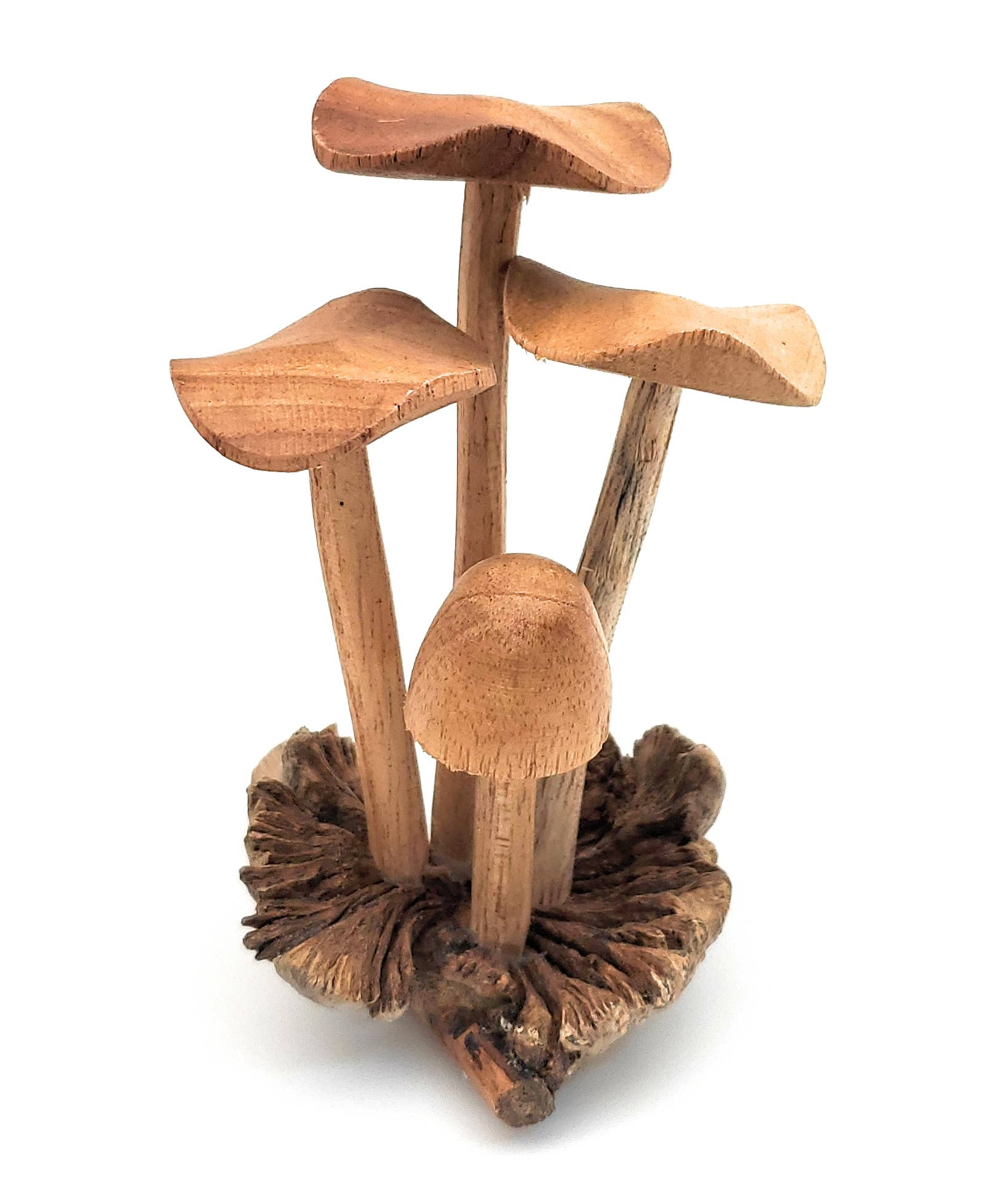 Hand Carved Small Wooden Mushroom