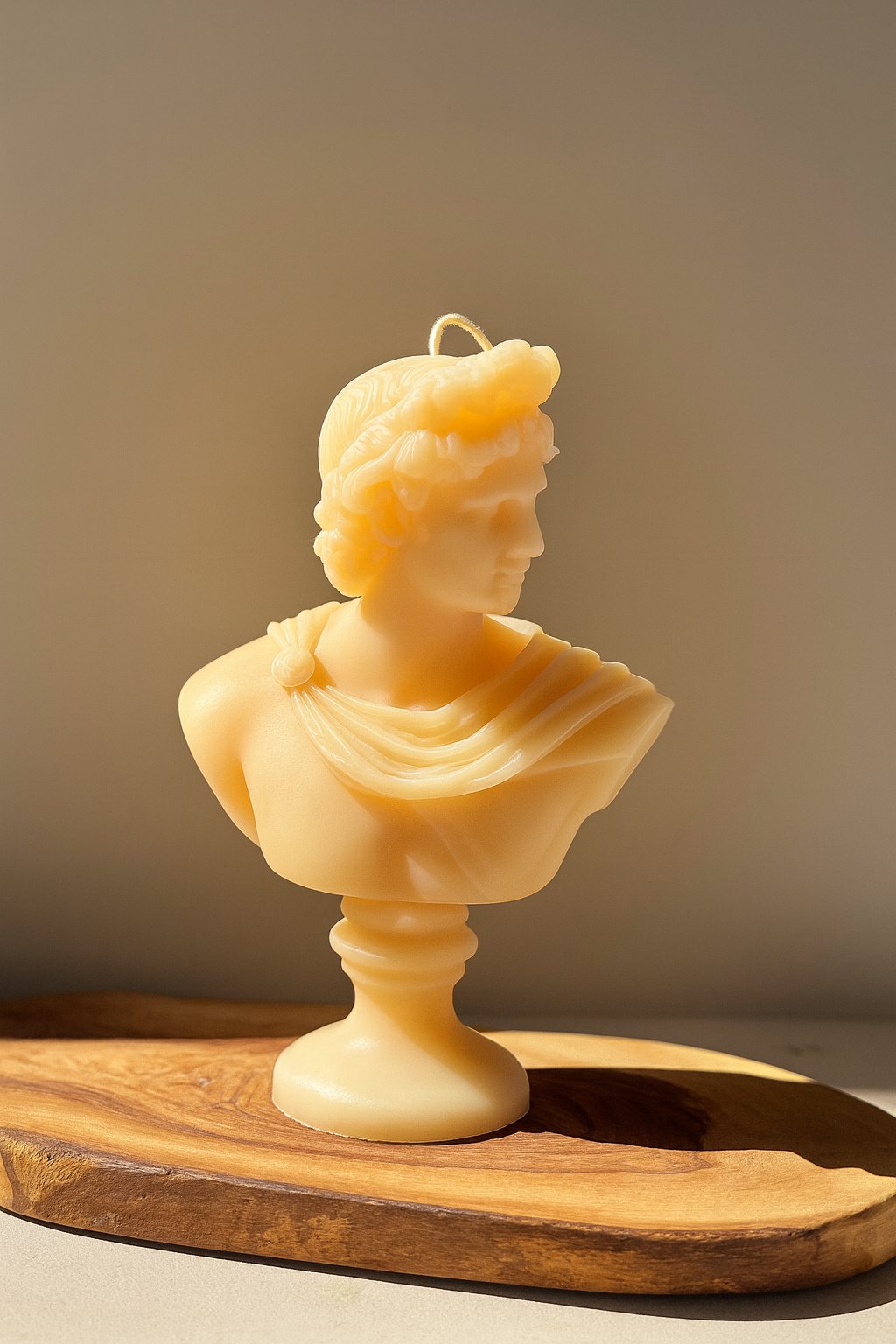 Sculptured Apollo Bust Candle