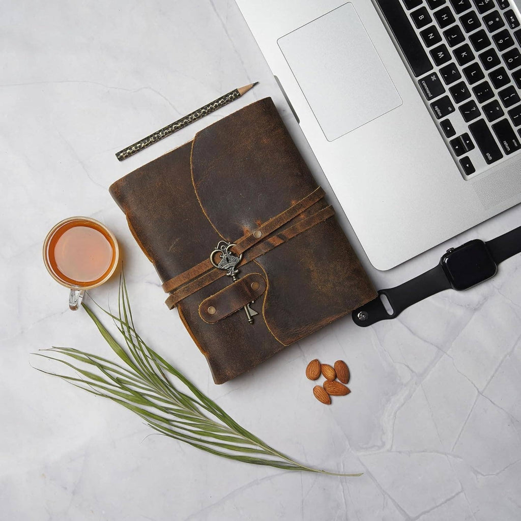 Handmade Leather Bound Vintage Journal Retro Diary