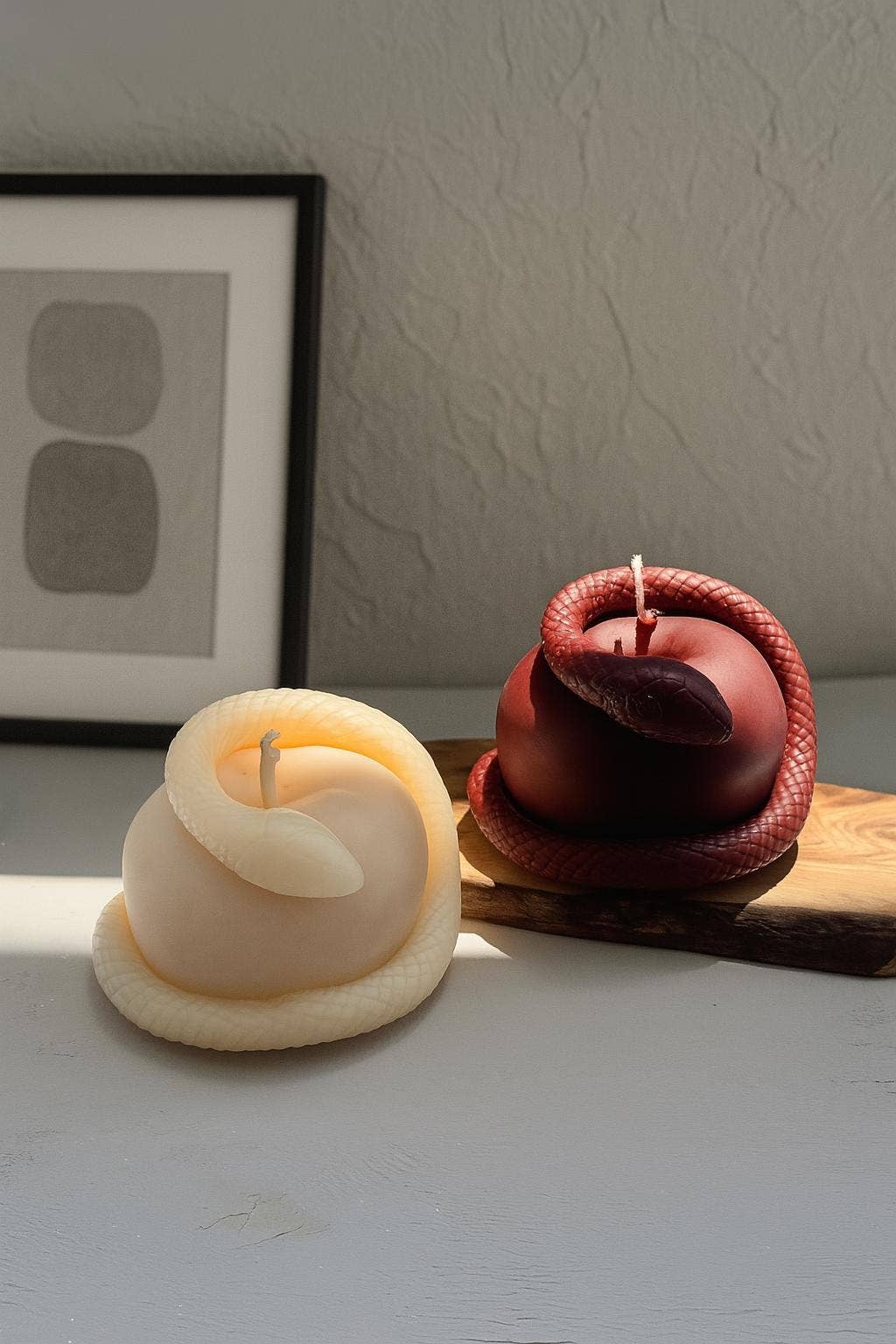 Apple Snake Candle