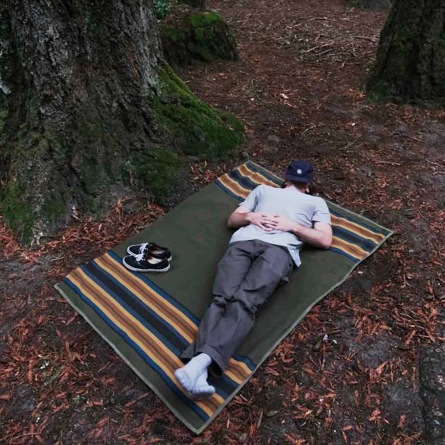 Canvas Camping Blanket Waterproof Bushcraft Outdoor Blanket