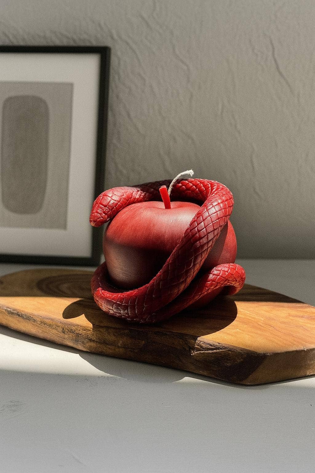 Apple Snake Candle