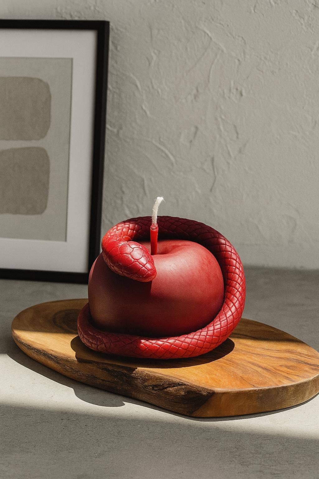 Apple Snake Candle
