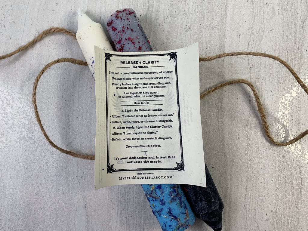 Herb-Infused Intention Candles – Soy & Beeswax Tapers