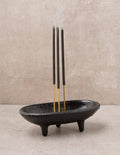Cast Iron Oval Smudge Dish + Incense Burner