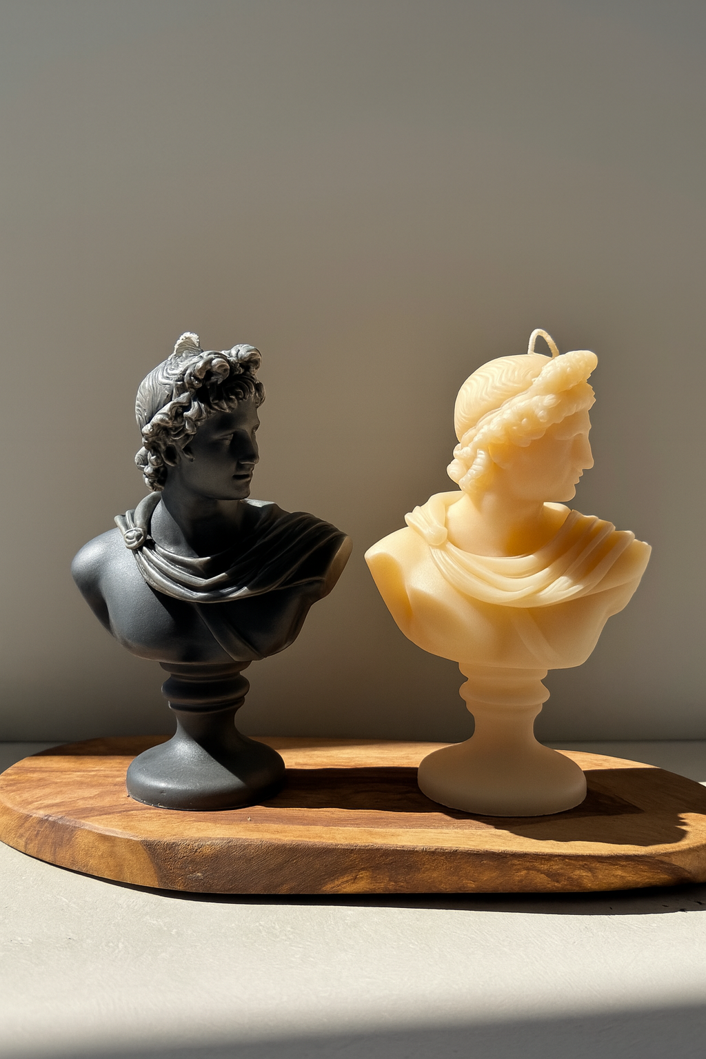 Sculptured Apollo Bust Candle