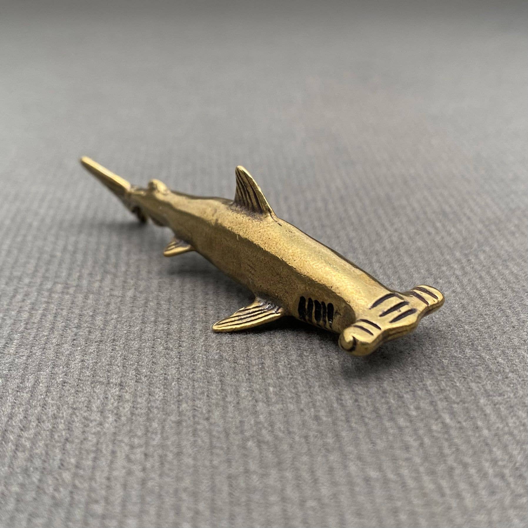 Brass Hammerhead Shark Crafts Desktop Ornaments Decoration